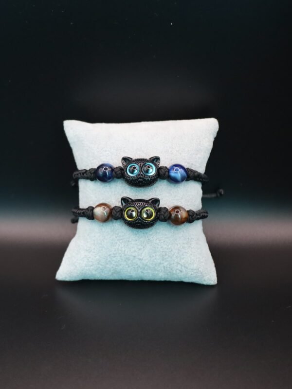 Cute Black Adjustable Cat Bracelet - gg000017