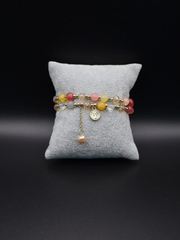 Double Layered Crystal Beaded Bracelet - gg000039