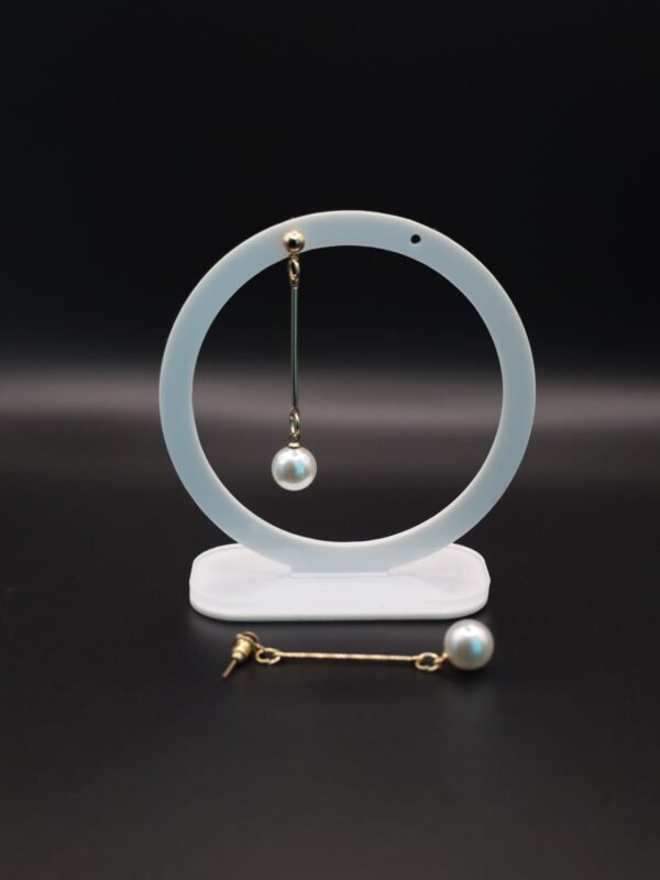 Long Tassel Simulated Pearl Drop Earrings - gg000030