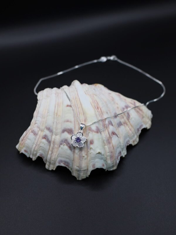 Purple Peach Blossom Necklace - gg000034